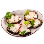 Relleno de berenjena listo para cocinar. Ver menús Equilibra.