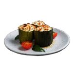 Relleno de calabacín práctico y fresco. Recetas en menús Equilibra.