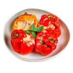 Relleno de pimiento listo para usar. Ver menús Equilibra.