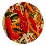 Salteado de pimiento listo en minutos. Ideas en menús Equilibra.