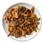 Trompeta de la muerte fresca y práctica. Recetas en menús Equilibra.